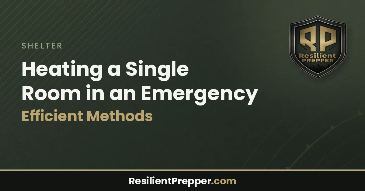 Heating a Single Room in an Emergency: Efficient Methods
