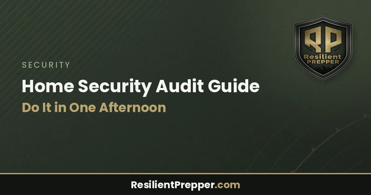 Home Security Audit Guide: Do It in One Afternoon