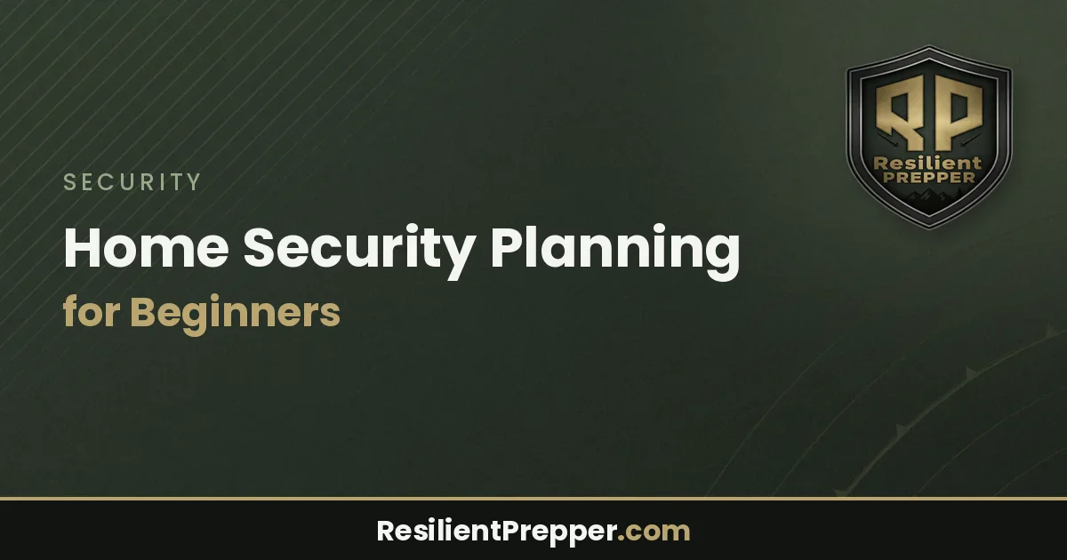 Home Security Planning for Beginners