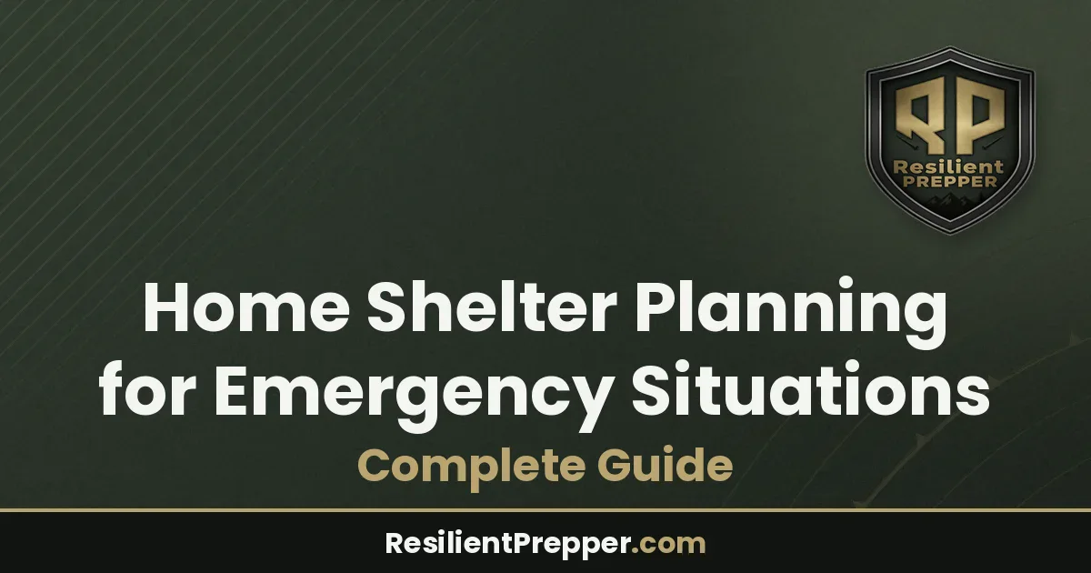 Home Shelter Planning for Emergency Situations | Complete Guide