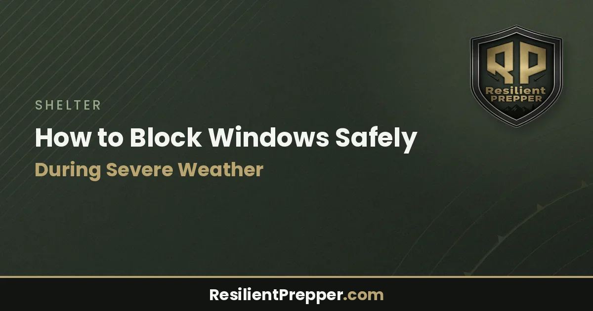 How to Block Windows Safely During Severe Weather
