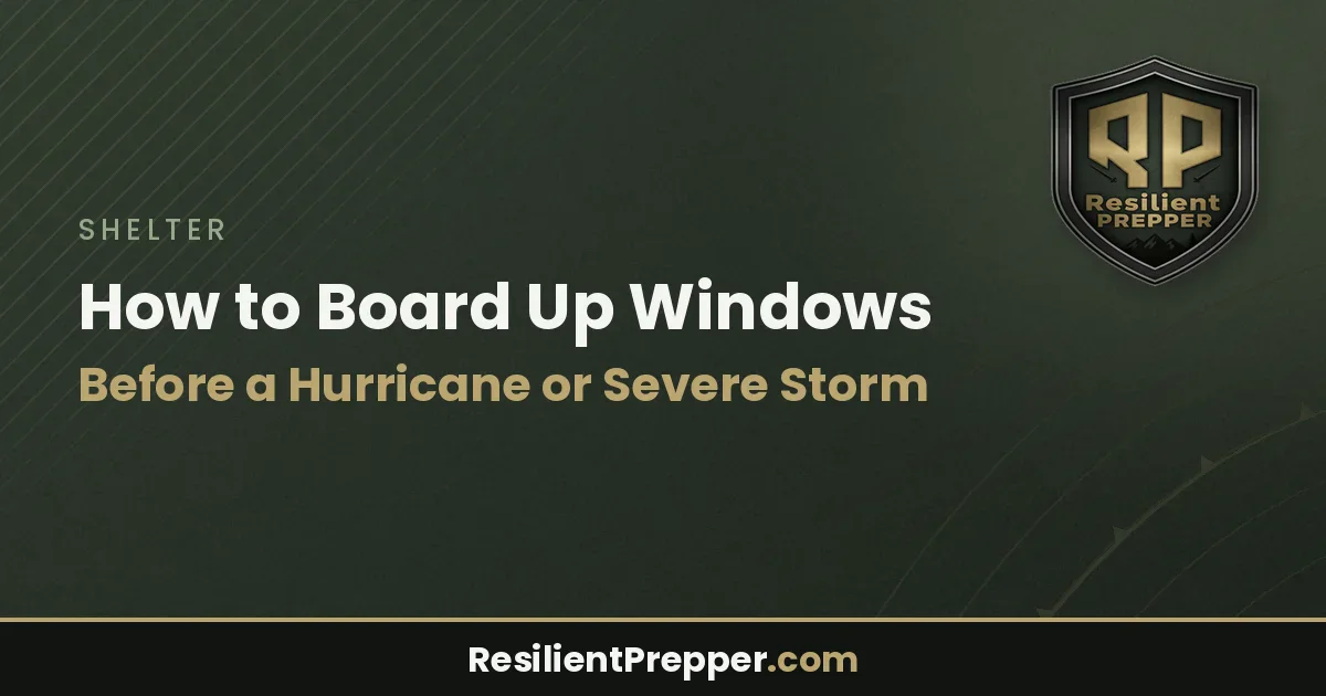 How to Board Up Windows Before a Hurricane or Severe Storm