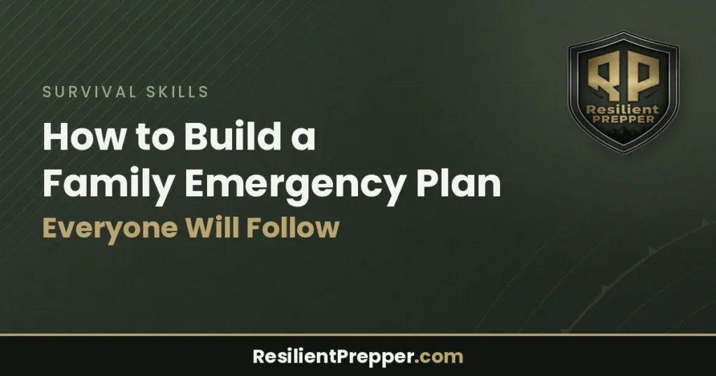 How to Build a Family Emergency Plan Everyone Will Follow