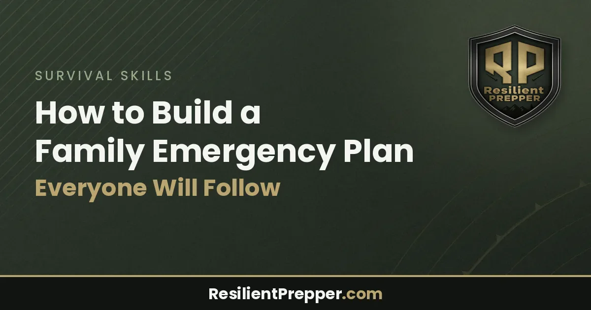 How to Build a Family Emergency Plan Everyone Will Follow