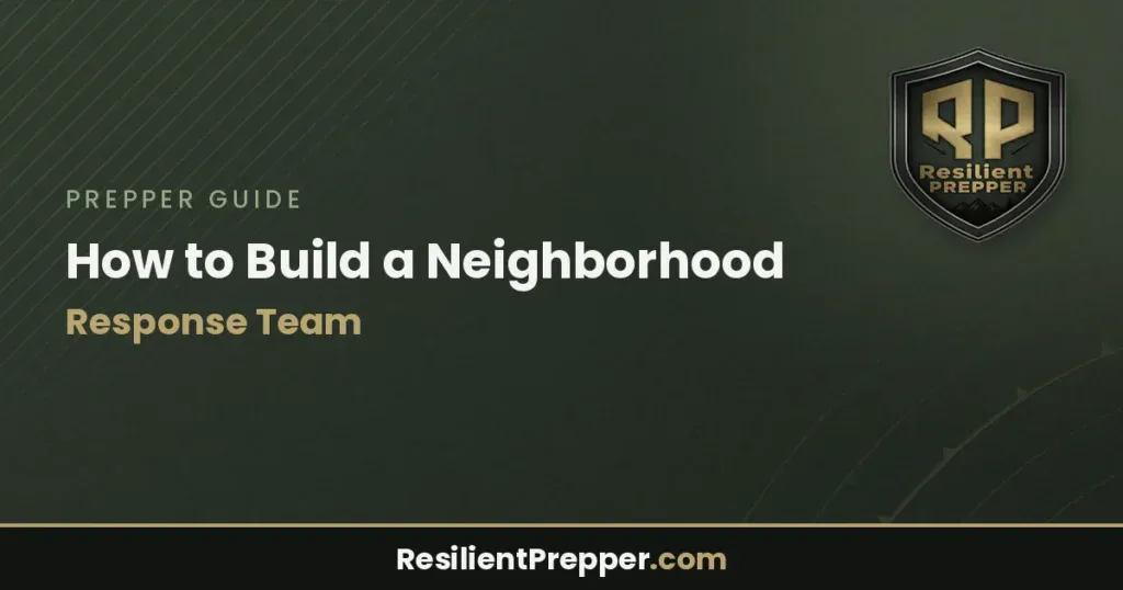 How to Build a Neighborhood Response Team