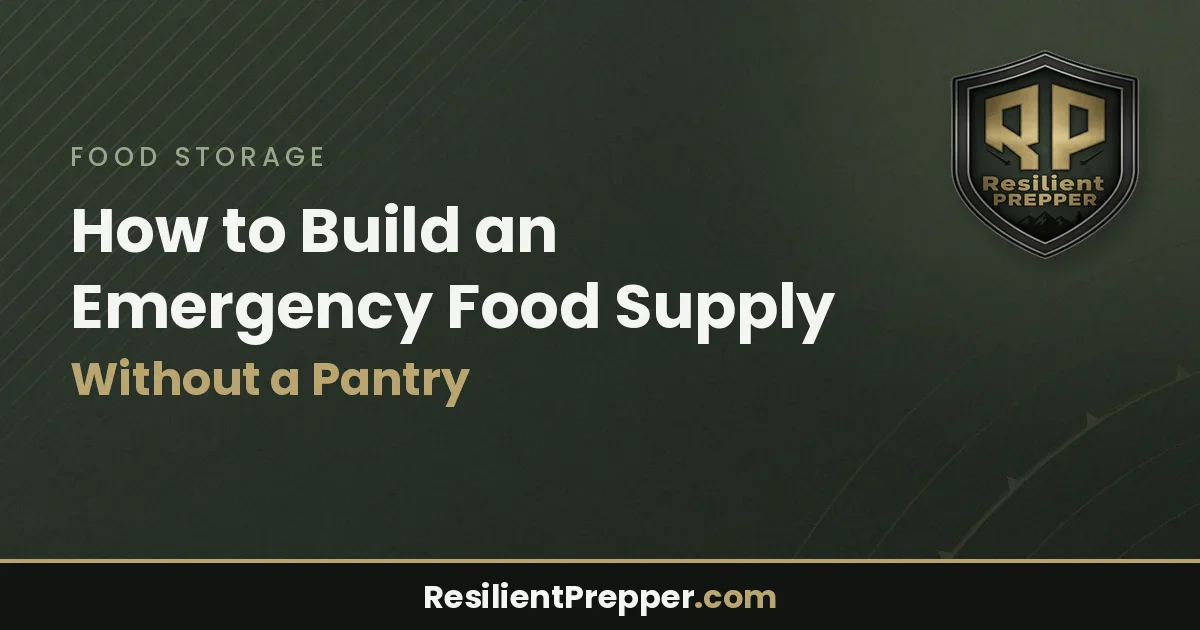 How to Build an Emergency Food Supply Without a Pantry