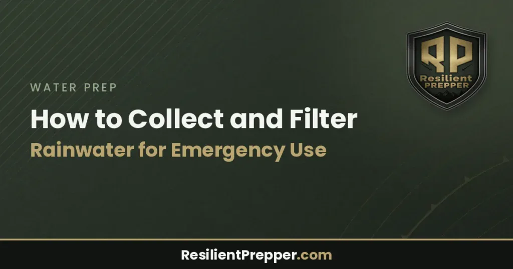 How to Collect and Filter Rainwater for Emergency Use
