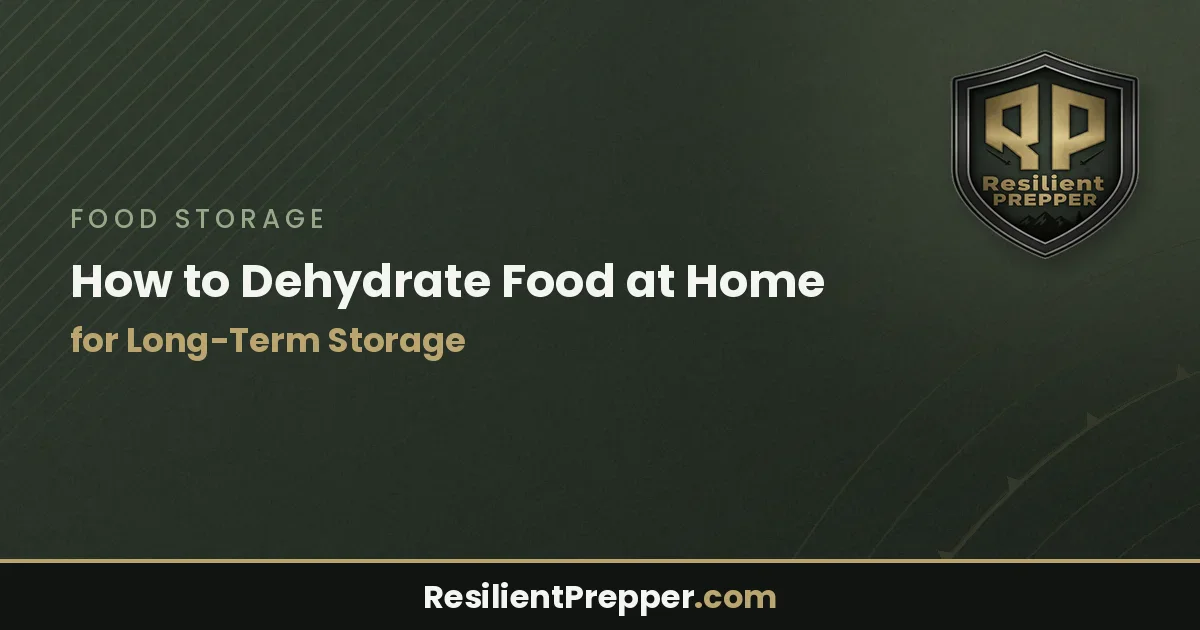 How to Dehydrate Food at Home for Long-Term Storage