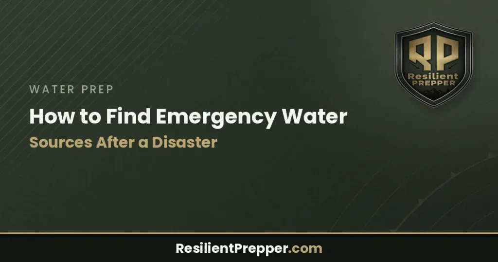 How to Find Emergency Water Sources After a Disaster