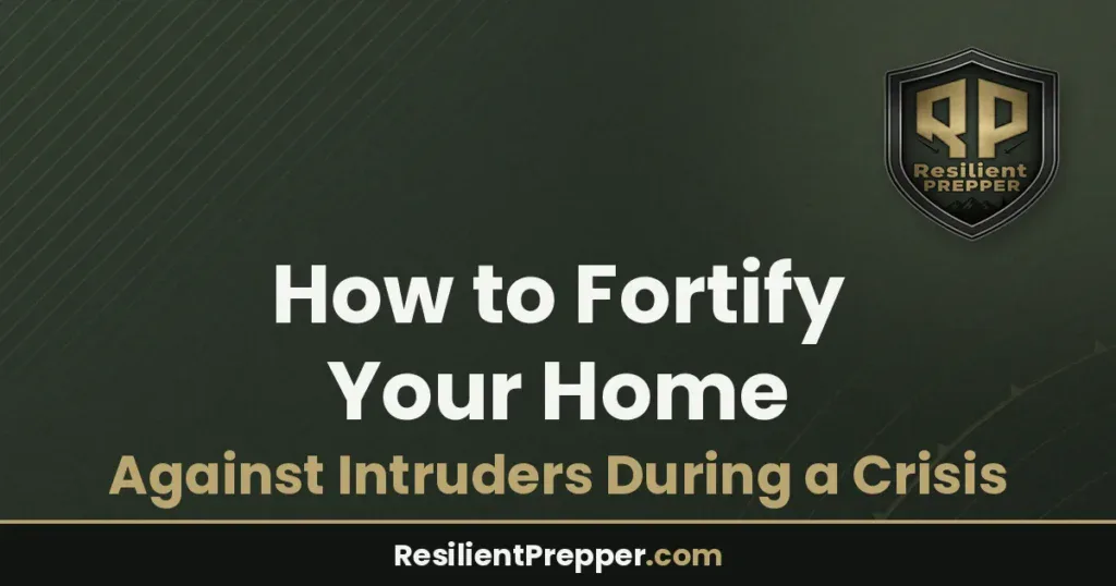 How to Fortify Your Home Against Intruders During a Crisis