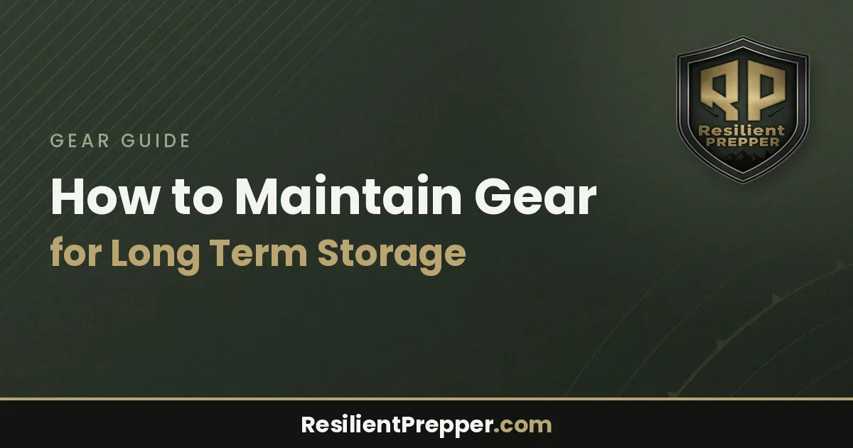 How to Maintain Gear for Long Term Storage