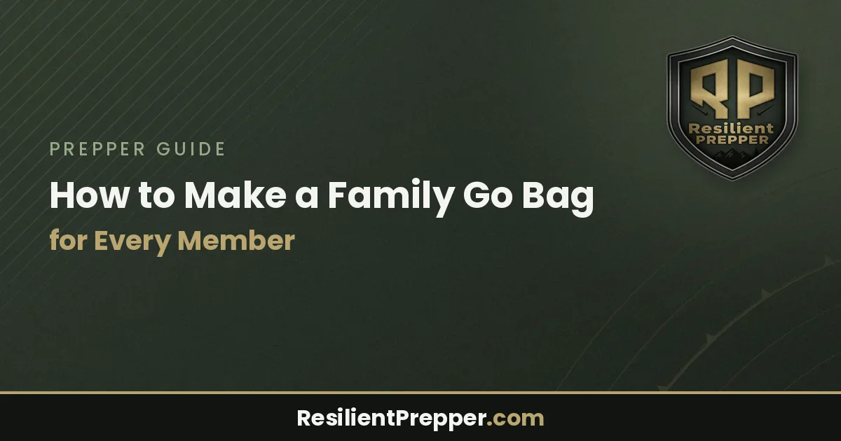How to Make a Family Go Bag for Every Member