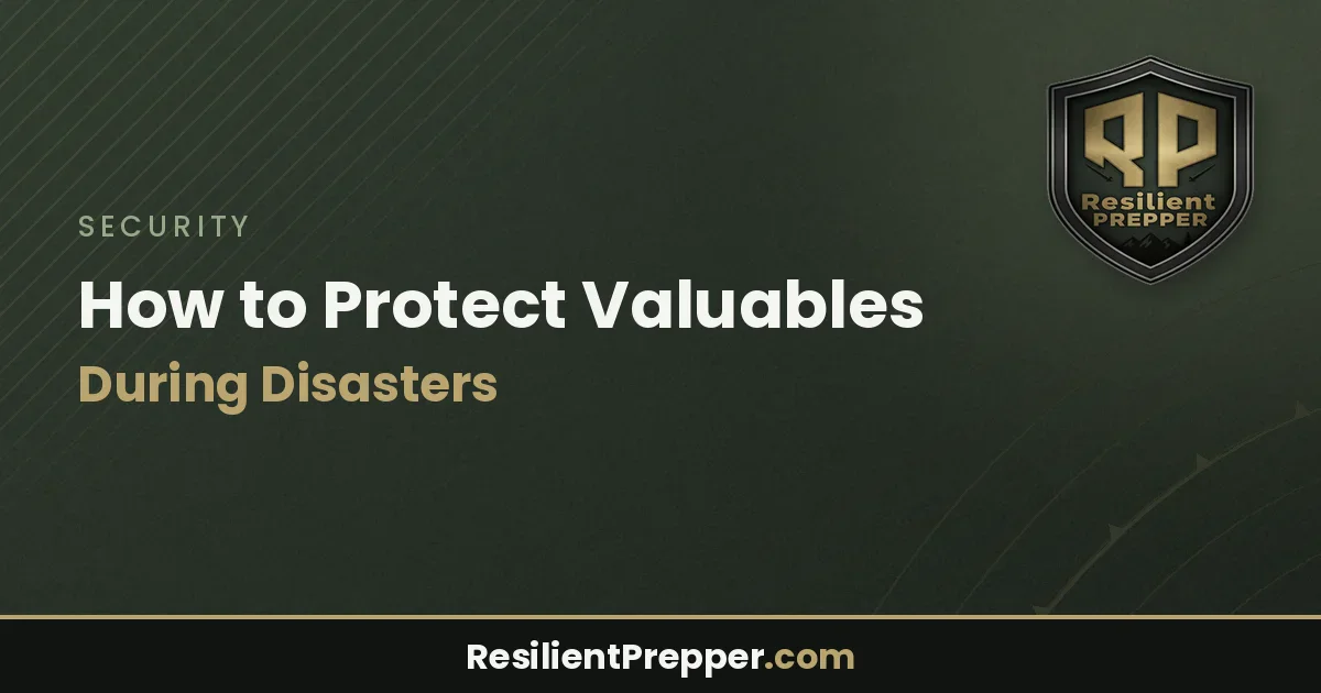 How to Protect Valuables During Disasters