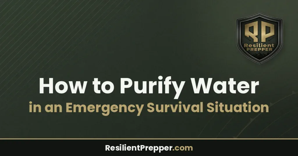 How to Purify Water in an Emergency Survival Situation