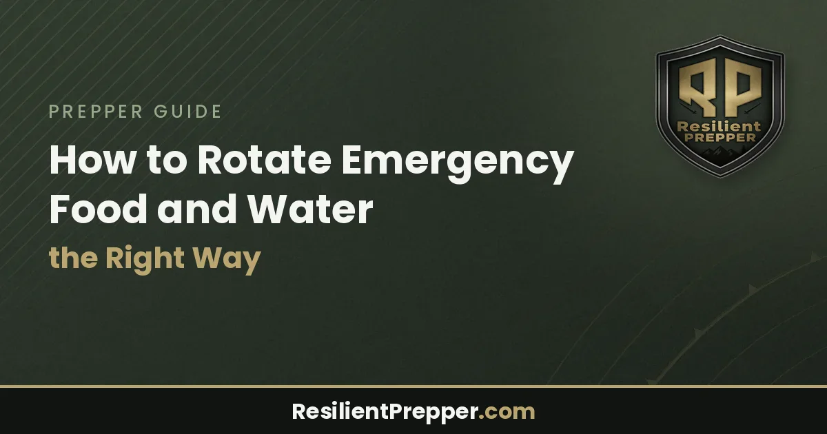 How to Rotate Emergency Food and Water the Right Way
