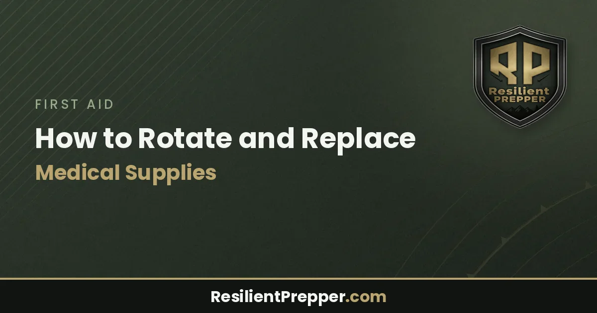 How to Rotate and Replace Medical Supplies
