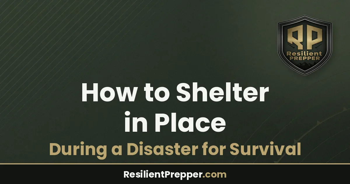 How to Shelter in Place During a Disaster for Survival