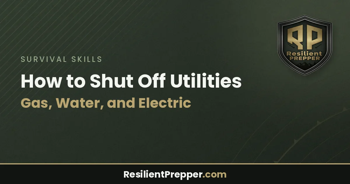 How to Shut Off Utilities: Gas, Water, and Electric