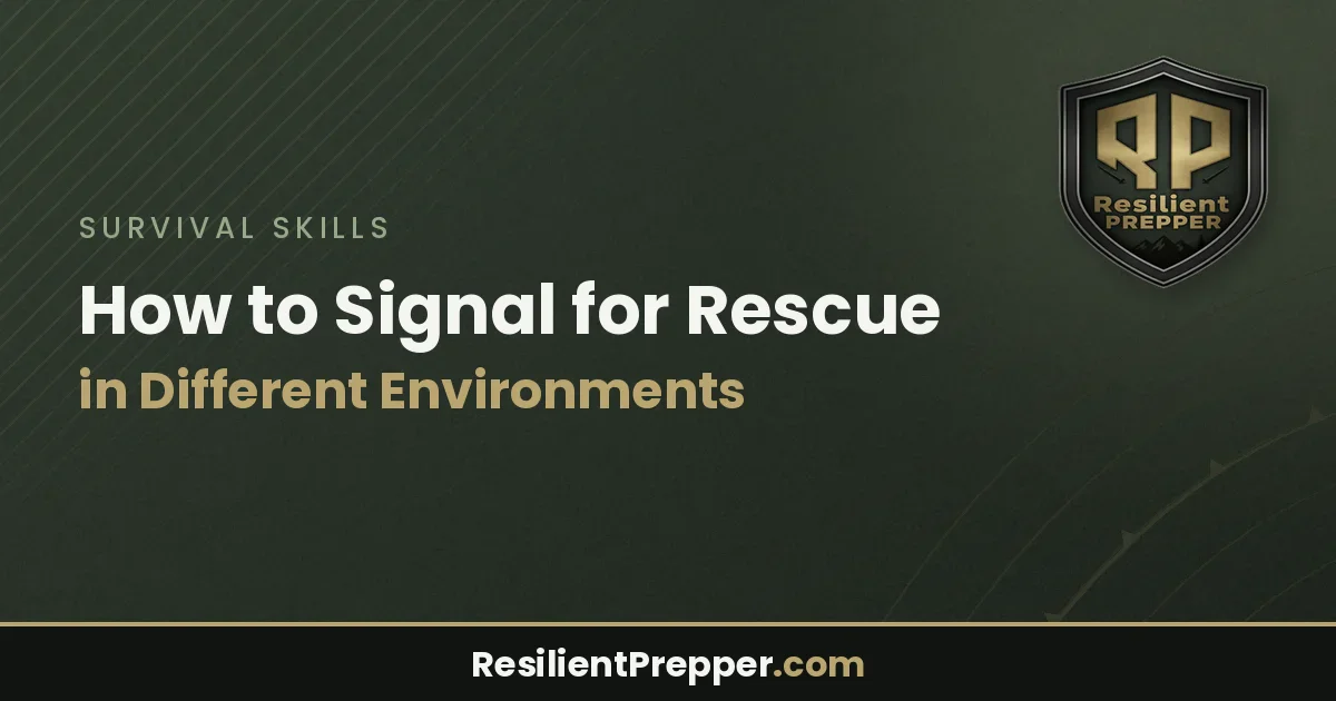 How to Signal for Rescue in Different Environments