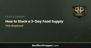 Read more about the article How to Stock a 3-Day Food Supply This Weekend