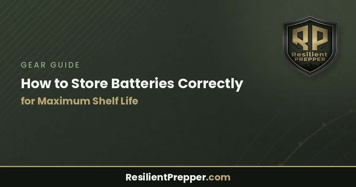 How to Store Batteries Correctly for Maximum Shelf Life