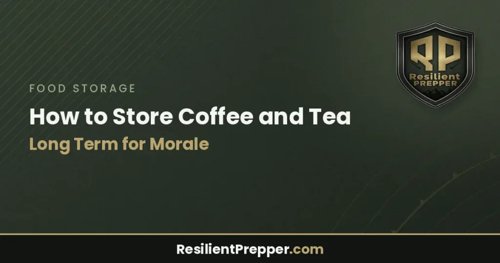 How to Store Coffee and Tea Long Term for Morale