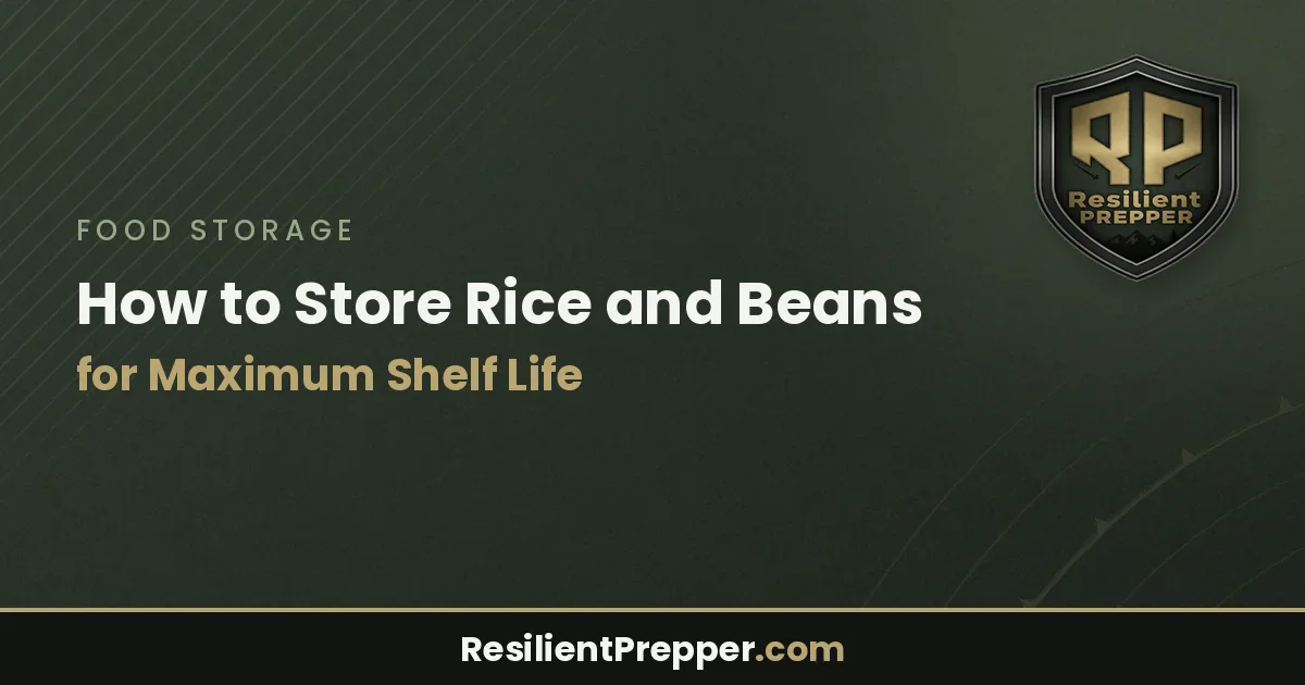 How to Store Rice and Beans for Maximum Shelf Life