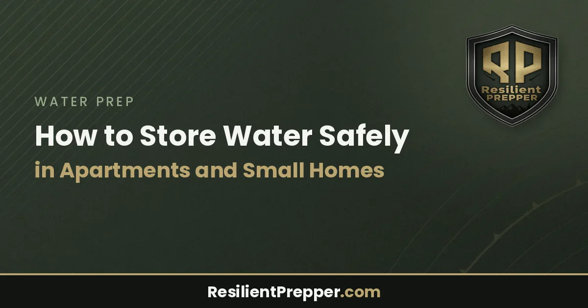 How to Store Water Safely in Apartments and Small Homes