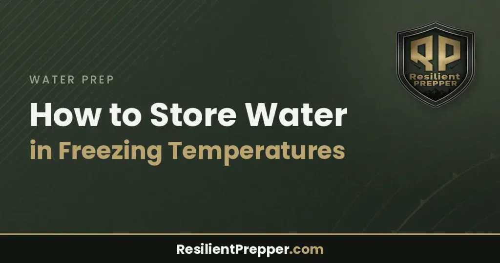 How to Store Water in Freezing Temperatures