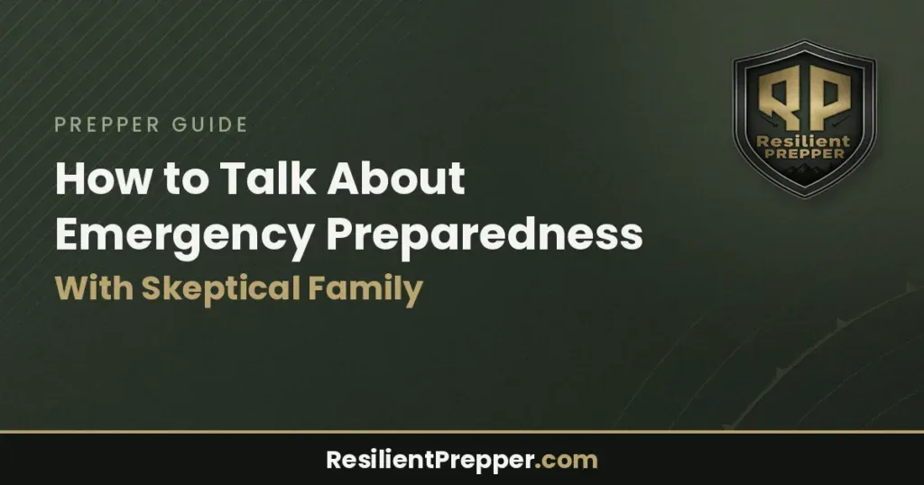 How to Talk About Emergency Preparedness With Skeptical Family