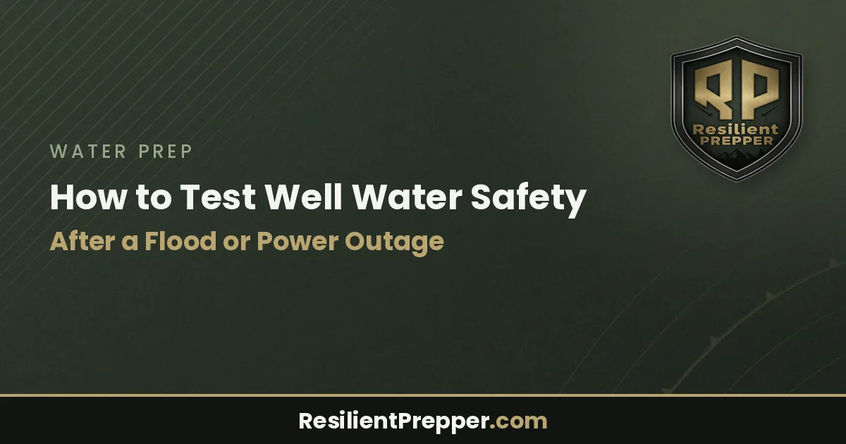 How to Test Well Water Safety After a Flood or Power Outage
