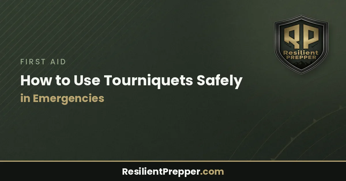 How to Use Tourniquets Safely in Emergencies