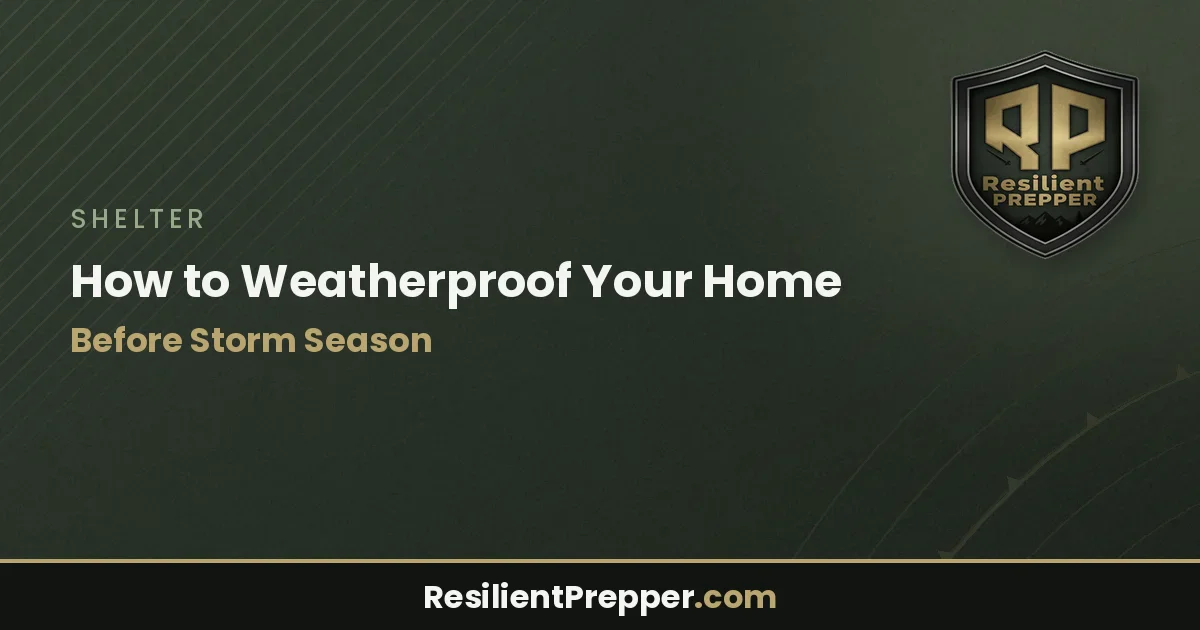 How to Weatherproof Your Home Before Storm Season