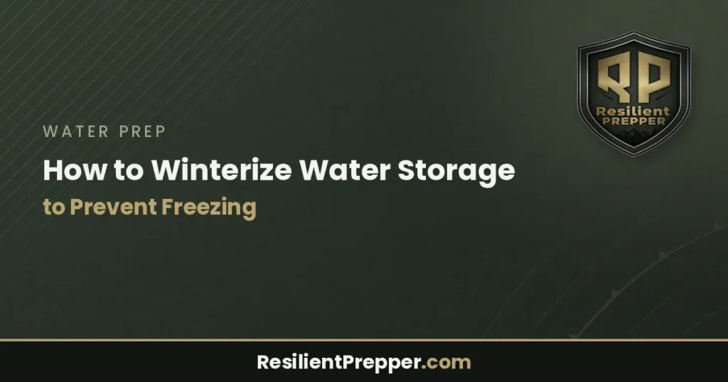 How to Winterize Water Storage to Prevent Freezing