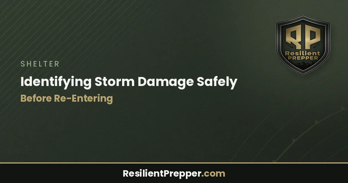 Identifying Storm Damage Safely Before Re-Entering