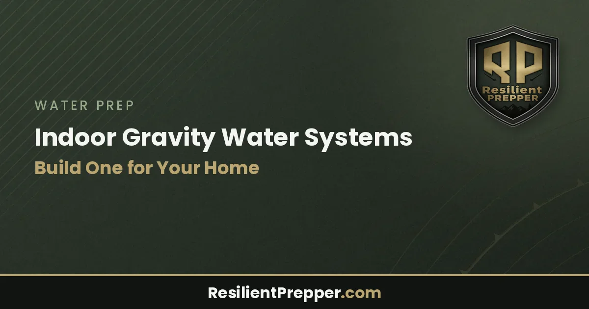 Indoor Gravity Water Systems: Build One for Your Home