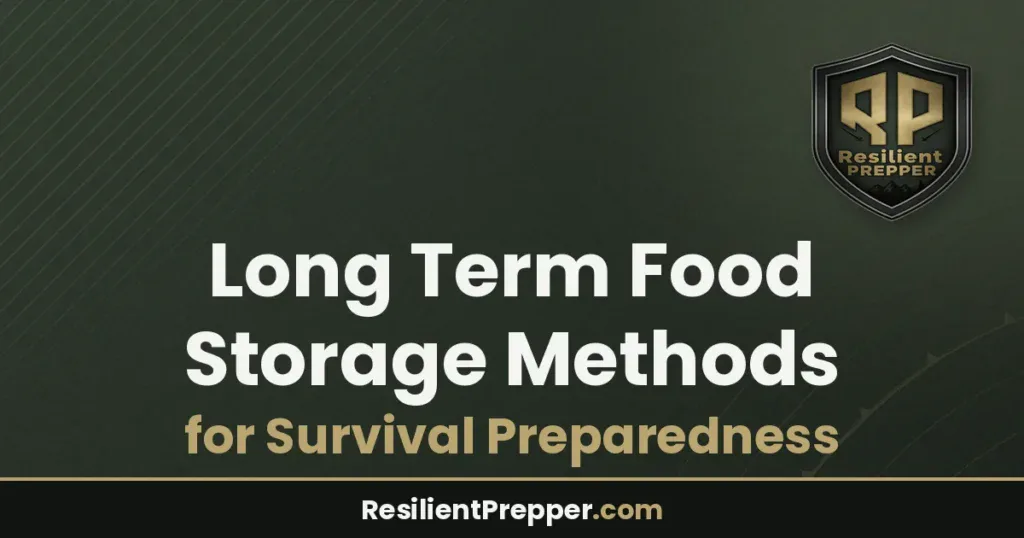 Long Term Food Storage Methods for Survival Preparedness