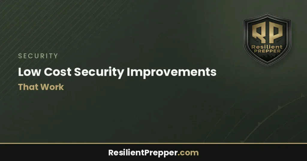 Low Cost Security Improvements That Work