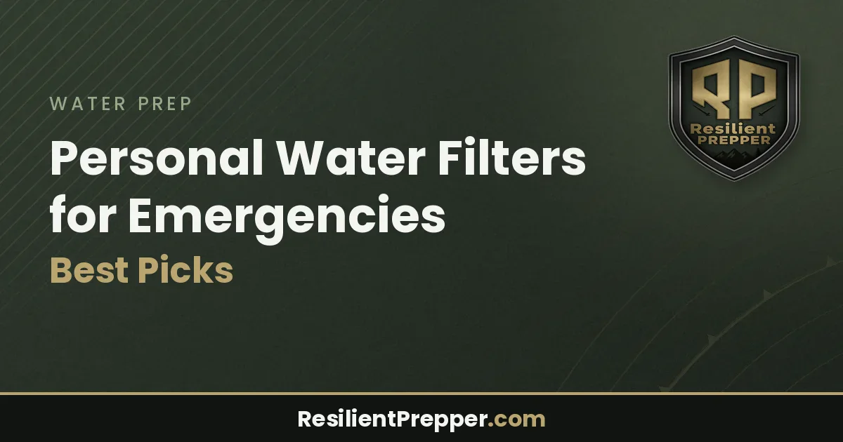 Personal Water Filters for Emergencies: Best Picks