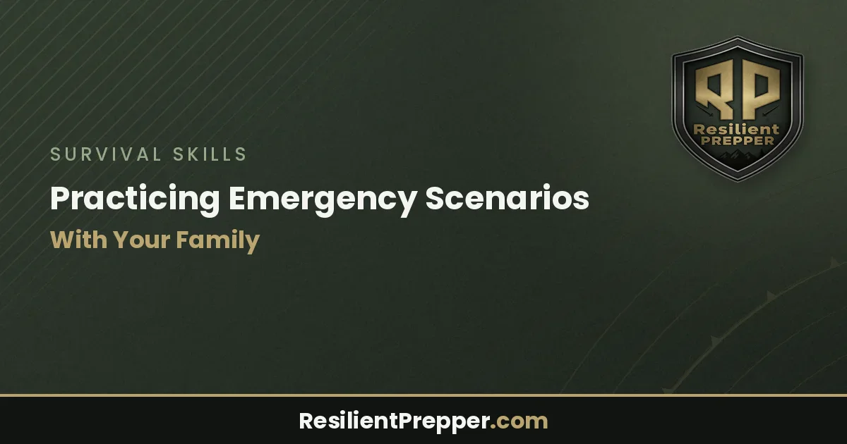 Practicing Emergency Scenarios With Your Family