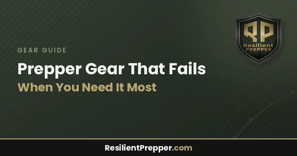Prepper Gear That Fails When You Need It Most