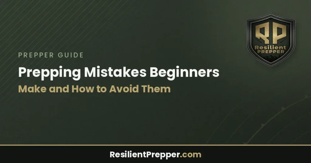Prepping Mistakes Beginners Make and How to Avoid Them