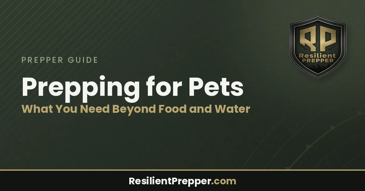 Prepping for Pets: What You Need Beyond Food and Water