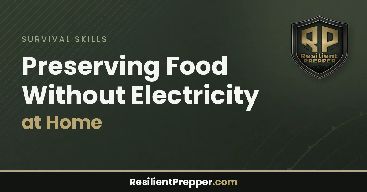 Preserving Food Without Electricity at Home