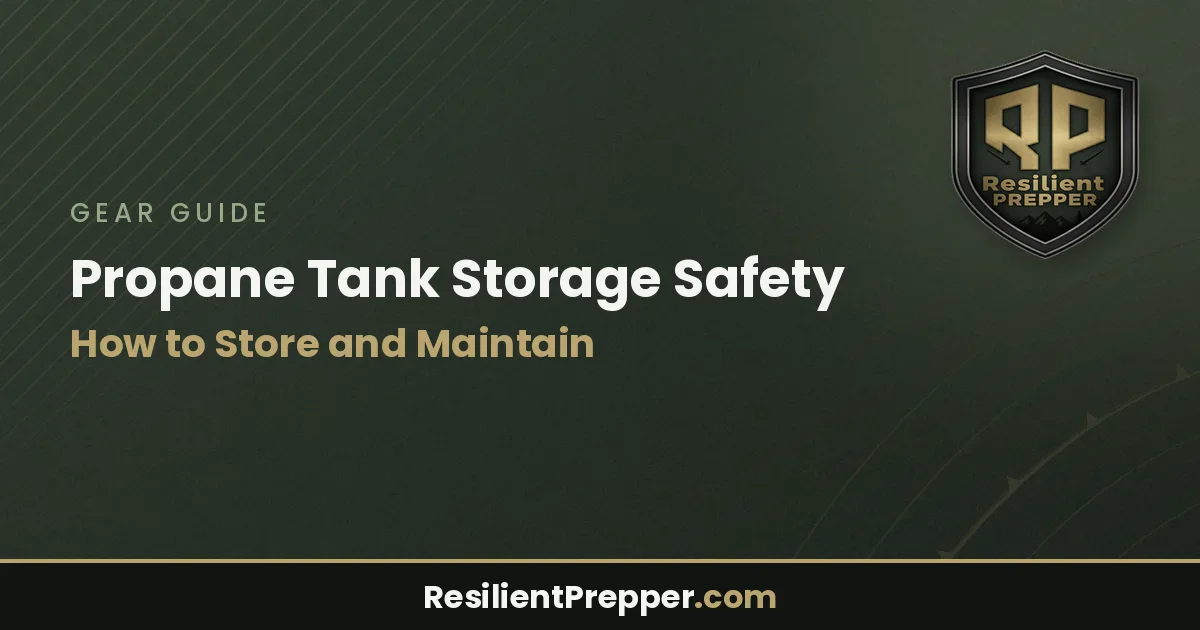 Propane Tank Storage Safety: How to Store and Maintain