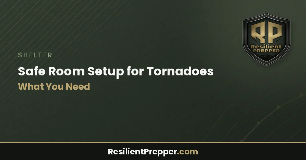 Safe Room Setup for Tornadoes: What You Need