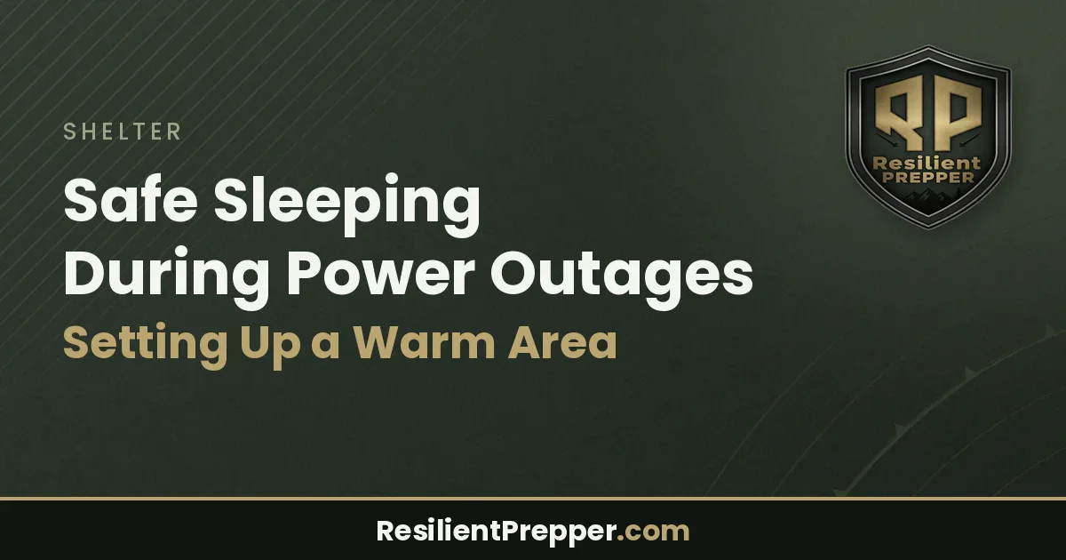 Safe Sleeping During Power Outages: Setting Up a Warm Area