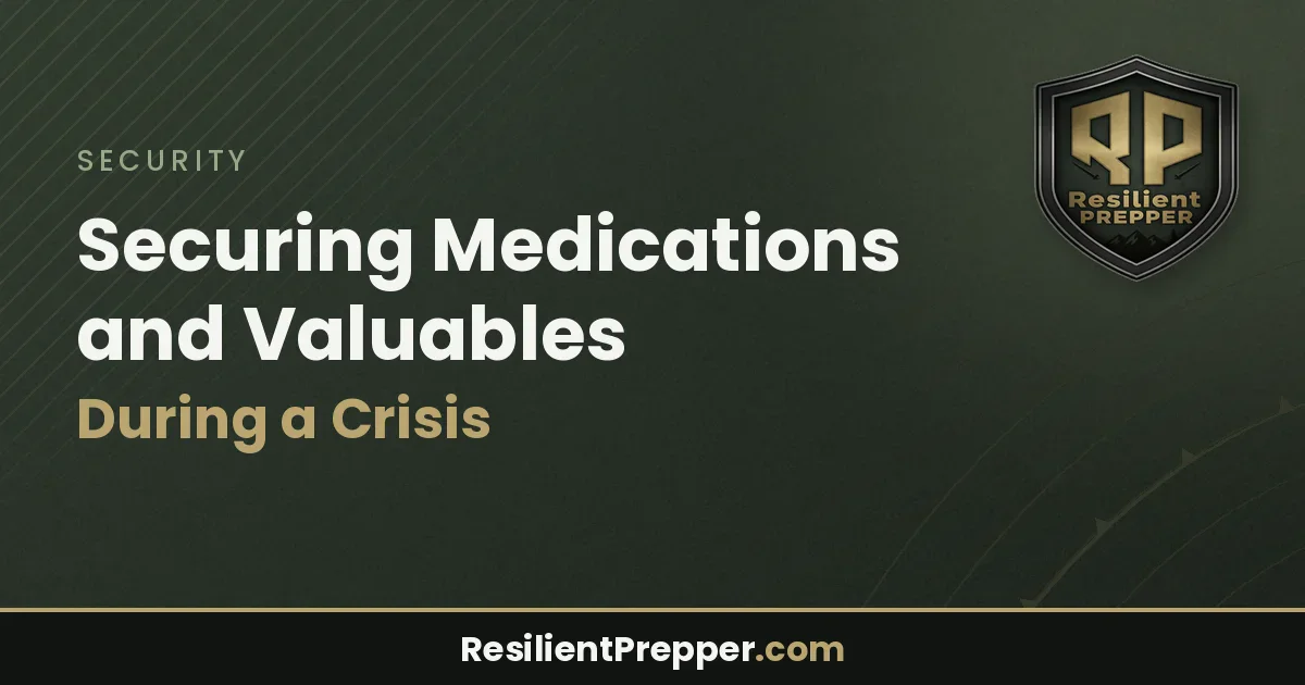 Securing Medications and Valuables During a Crisis