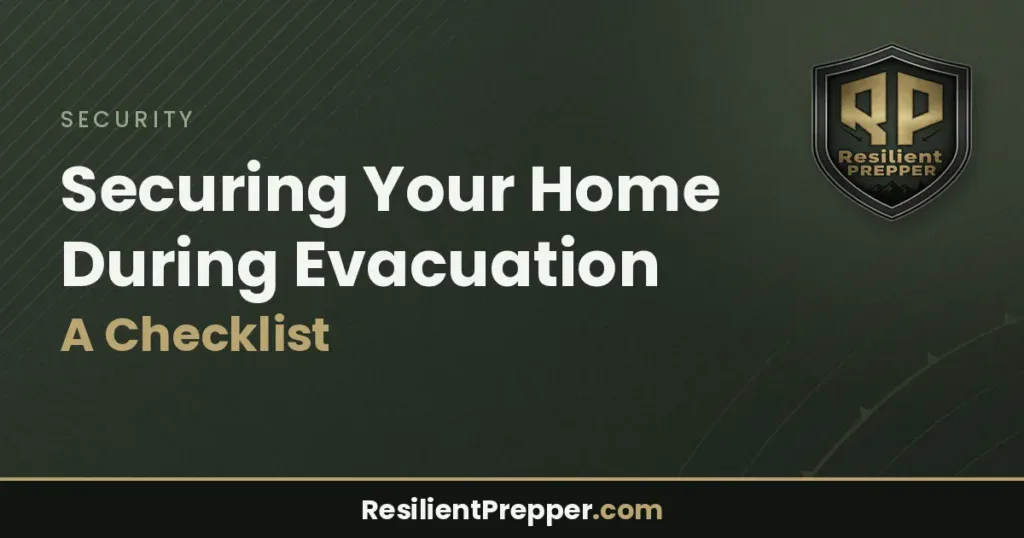 Securing Your Home During Evacuation: A Checklist