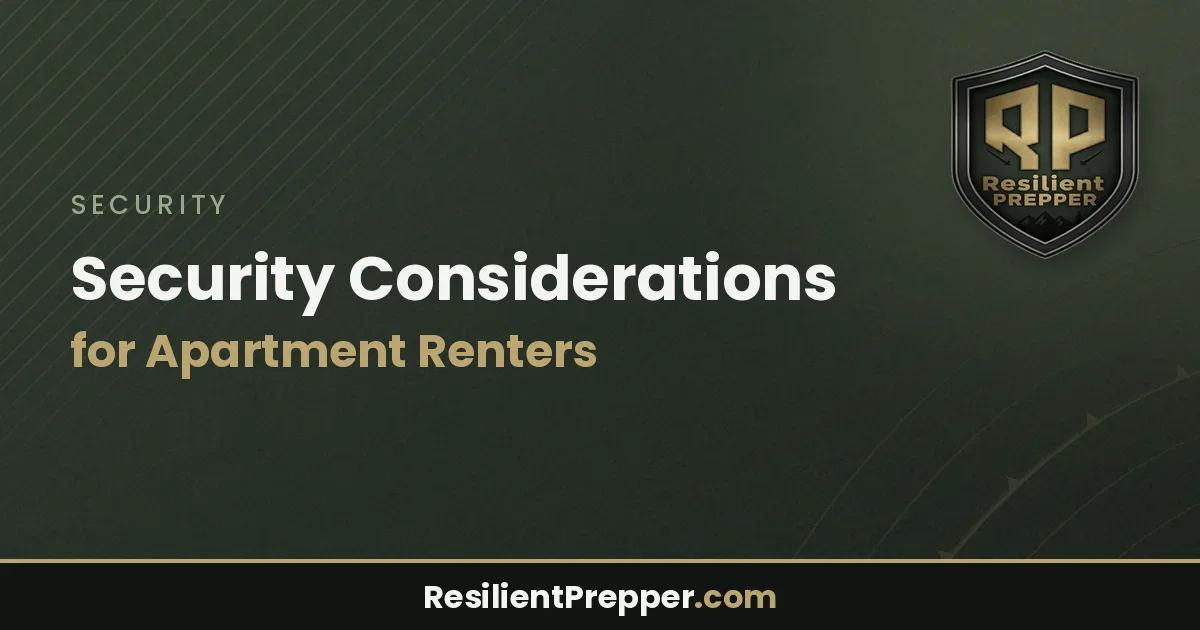 Security Considerations for Apartment Renters